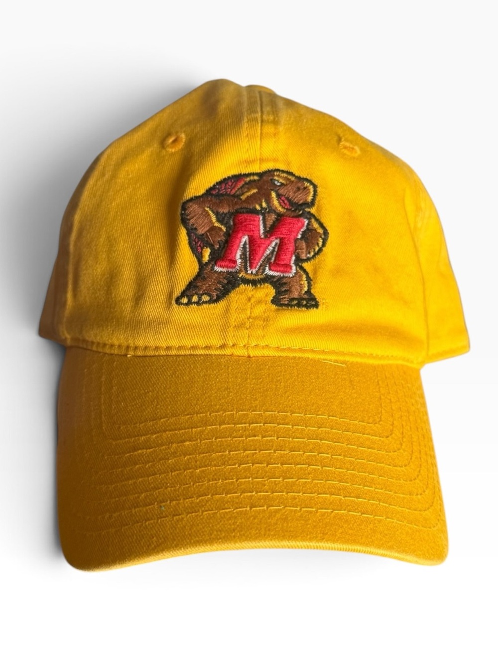Vintage Maryland Terrapins Gold Hat Adjustable Strapback NCAA Terps